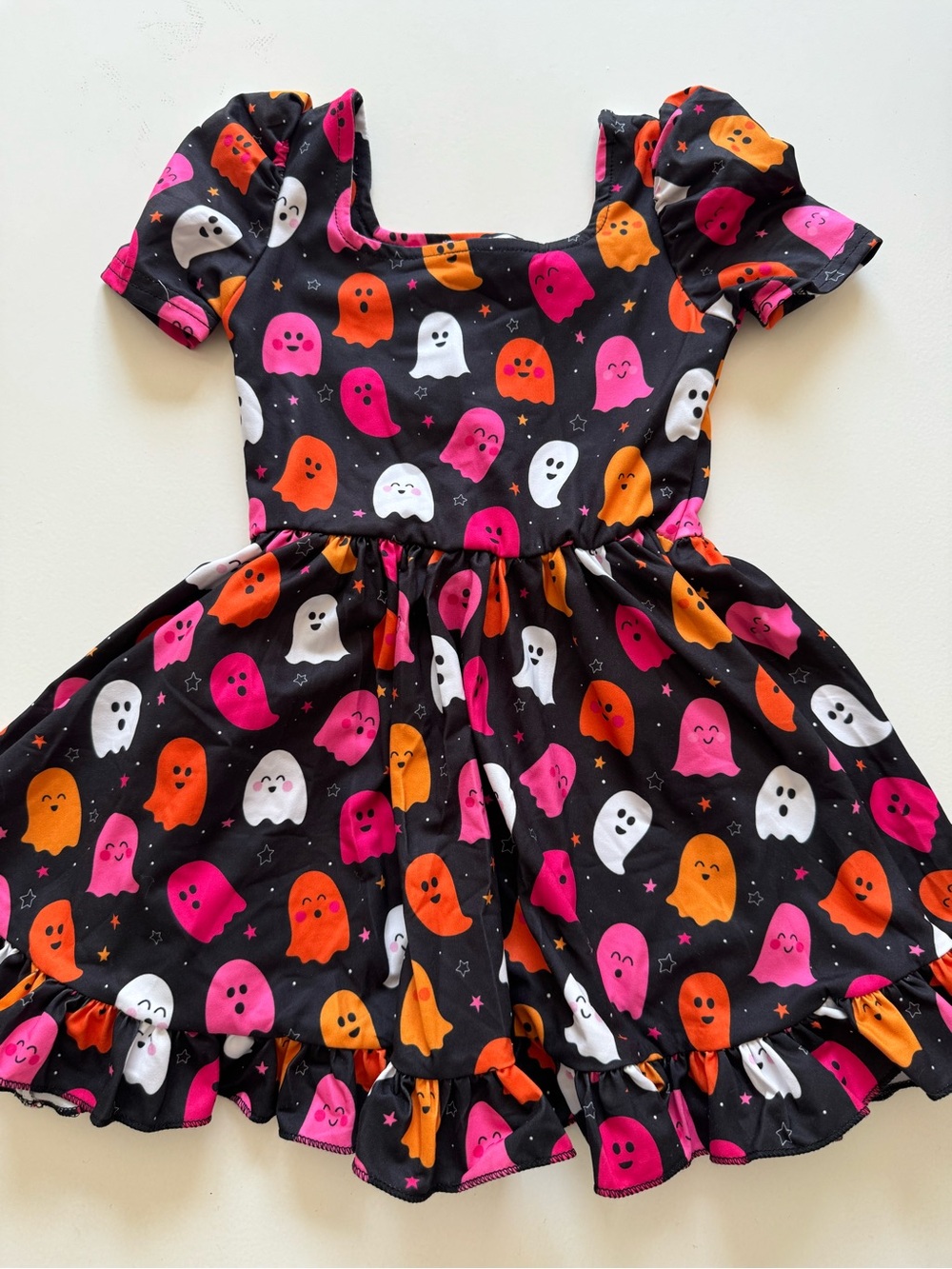 Girlhood Little Stocking Co Dress Size 3, Twirl Dress spooky ghost